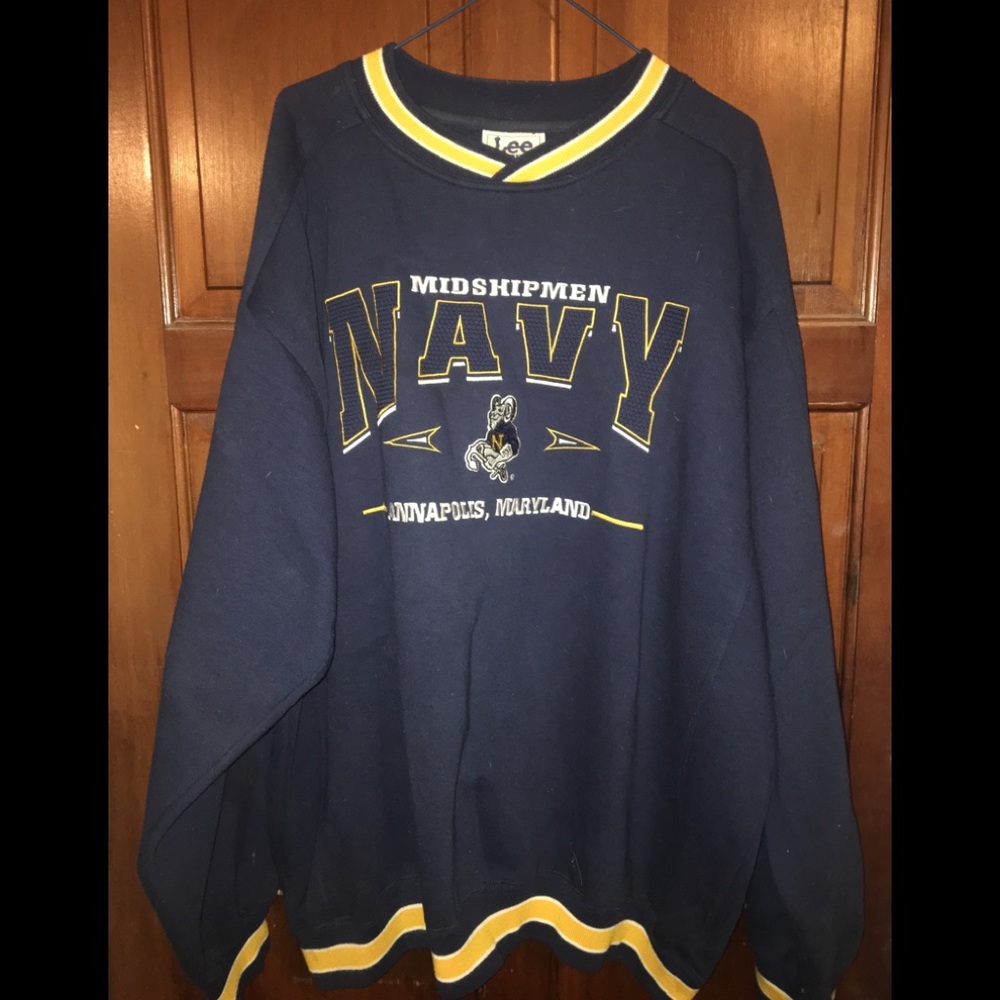 Lee Sport Navy Midshipmen Sweatshirt Xl